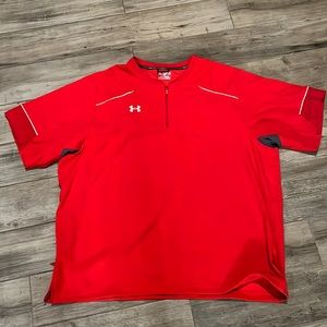 Under armour red pullover 4XL short sleeve